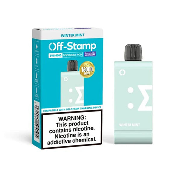 Off Stamp SW16000 Disposable 16000 Puffs 17mL 50mg wintergreen with packaging