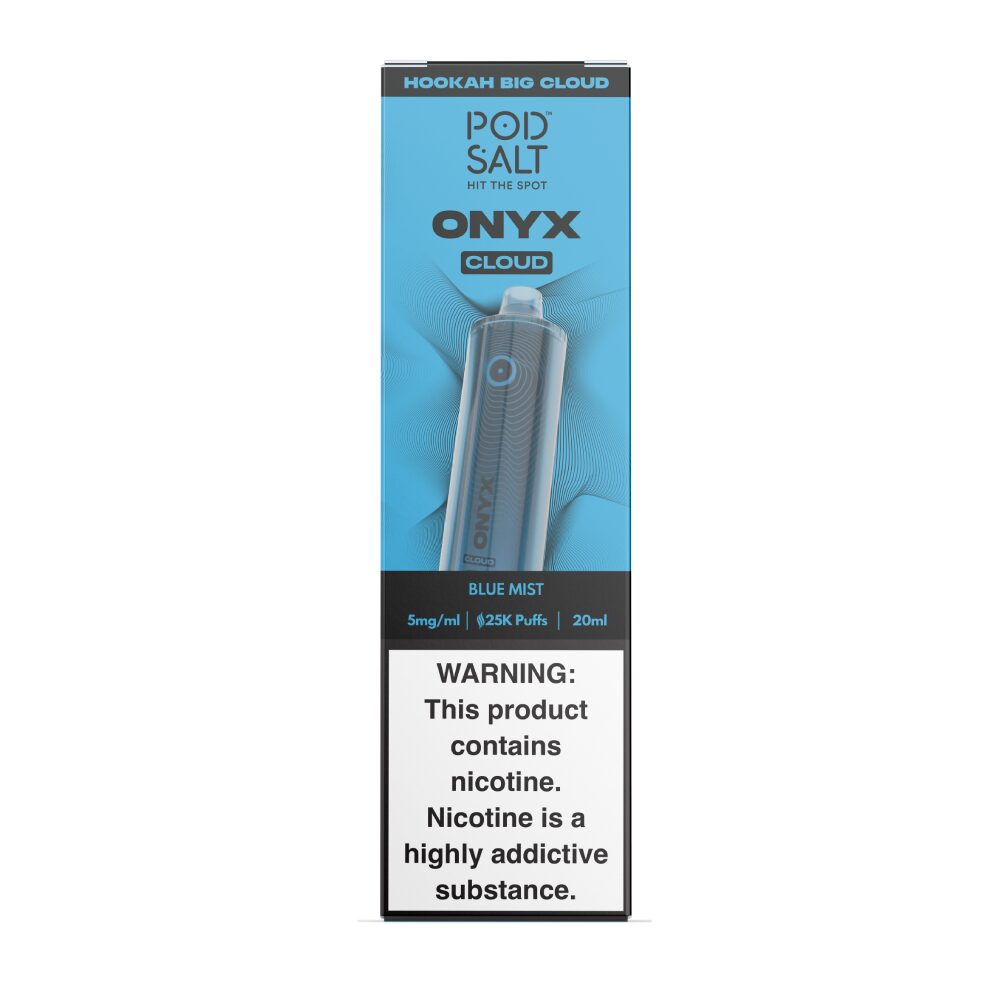Onyx Cloud Disposable blue mist packaging