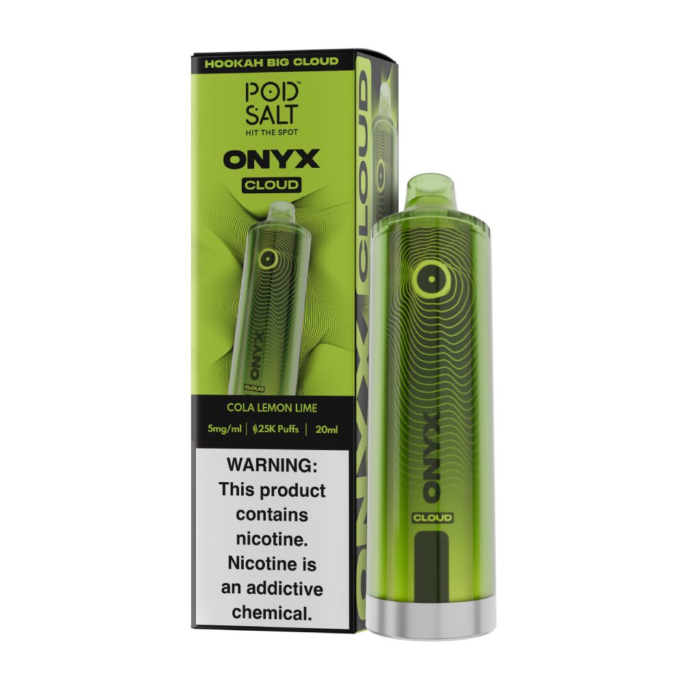 Onyx Cloud Disposable cola lemon lime with packaging
