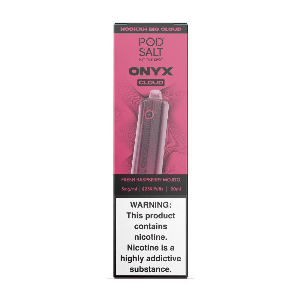 Onyx Cloud Disposable fresh raspberry mojito packaging