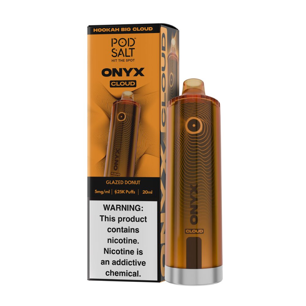 Onyx Cloud Disposable glazed donut with packaging