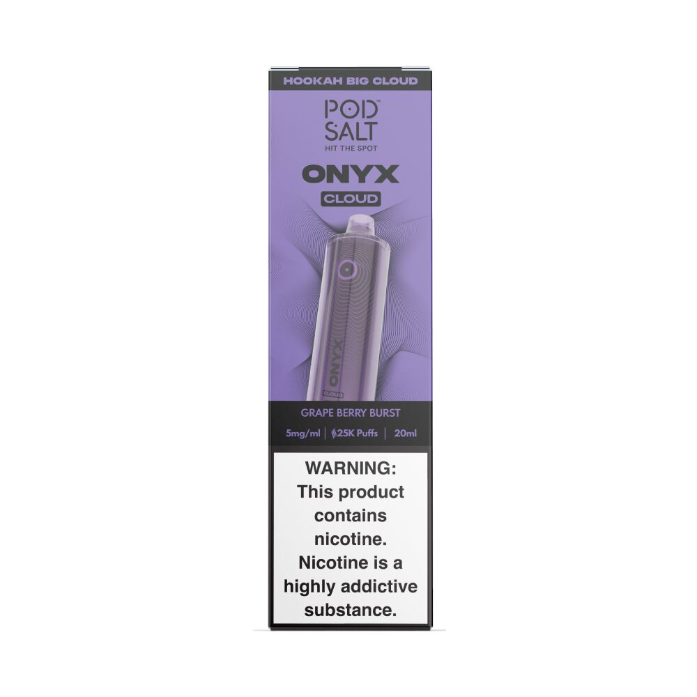 Onyx Cloud Disposable grape berry burst packaging