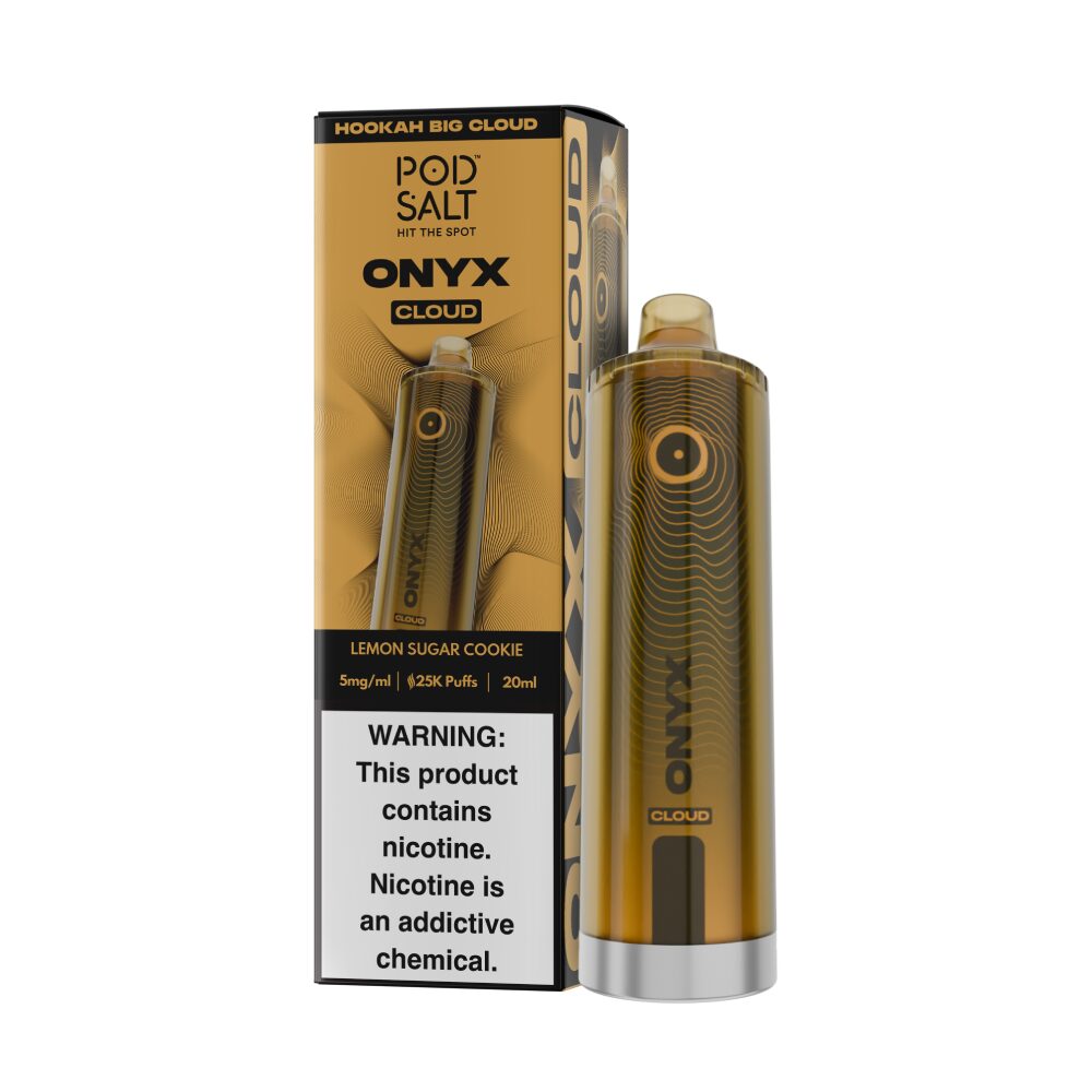 Onyx Cloud Disposable lemon sugar cookie with packaging
