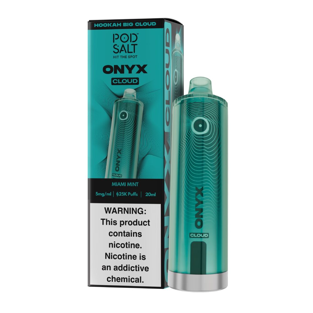 Onyx Cloud Disposable miami mint with packaging