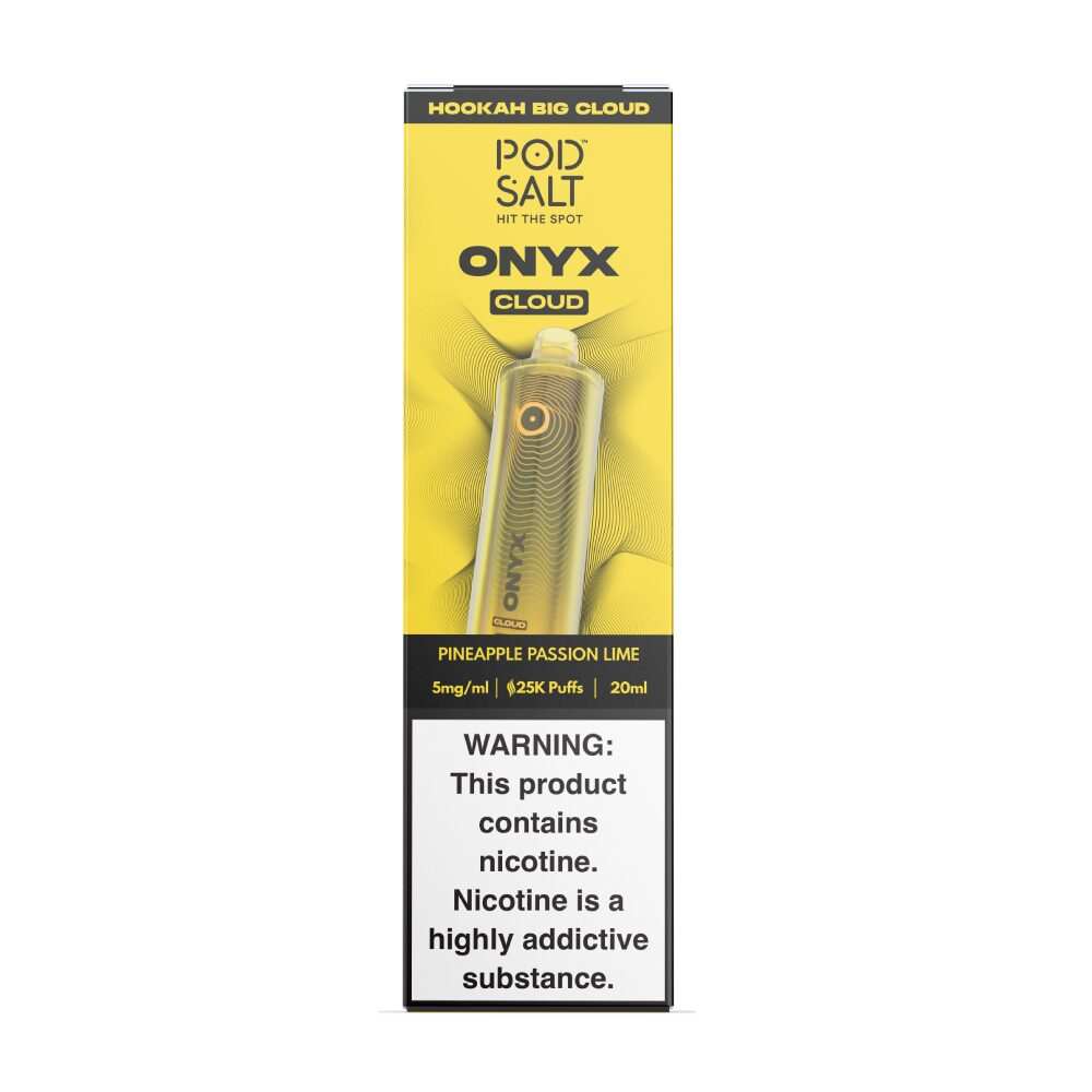 Onyx Cloud Disposable pineapple passion lime packaging