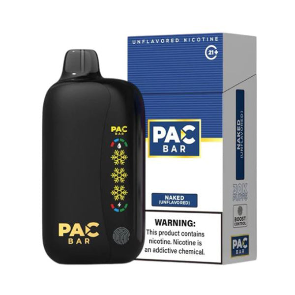 Pac Bar Disposable unflavored naked with packaging