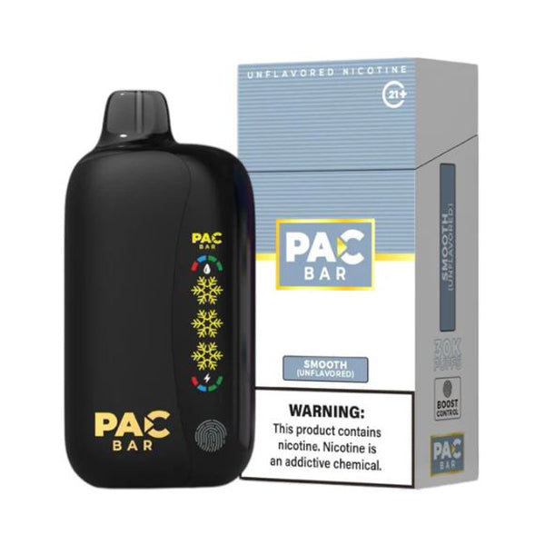 Pac Bar Disposable unflavored smooth with packaging