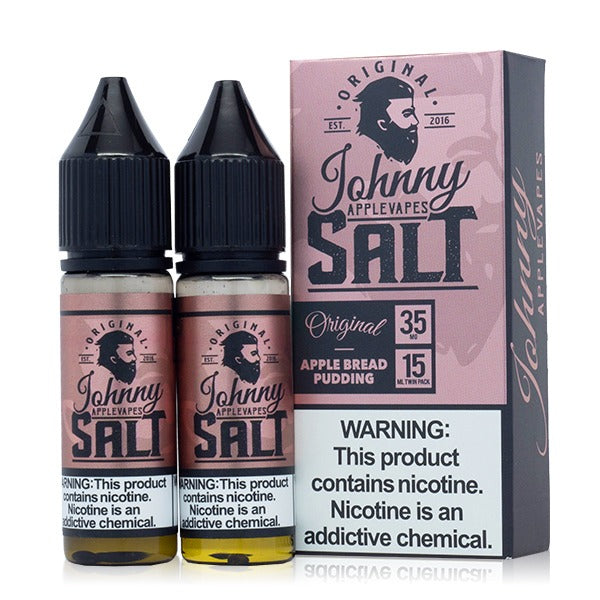 Apple Bread Pudding Johnny AppleVapes Salts 30mL with packaging