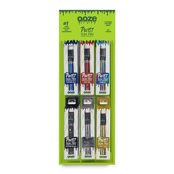 Ooze Slim Pen Twist Battery – 48pc Display with Packaging