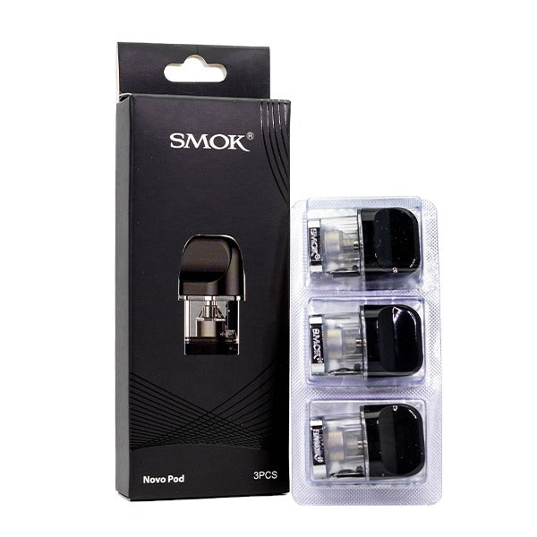 SMOK NOVO Refillable Pod Cartridge (Pack of 3) Regular Coil Pod 1.2ohm with Packaging
