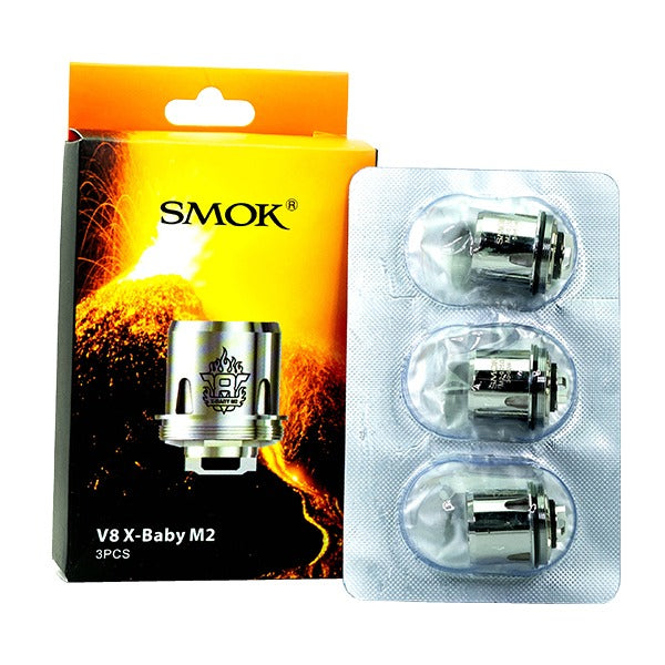 SMOK TFV8 X-Baby Beast Brother - Replacement Coils (Pack of 3) X Baby M2 Dual 0.25ohm