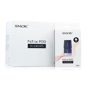 SMOK Nfix Pods (3-Pack) DC 0.8ohm MTL All Parts Packaging