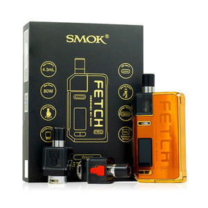 SMOK Fetch Pro 80w Kit Group Photo Orange with Packaging