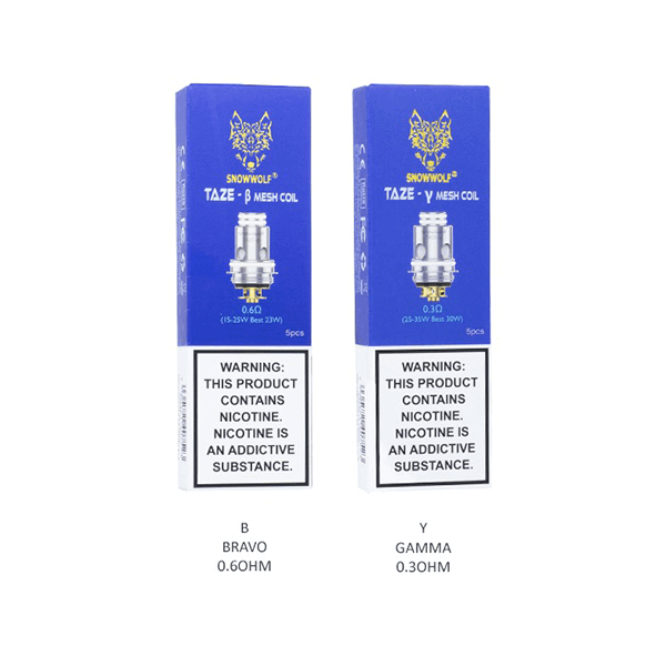 SnowWolf Taze Coils (5-Pack) Group Photo