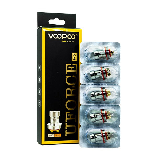 VooPoo UFORCE Replacement Coils (Pack of 5) P2 0.6 Single Mesh
