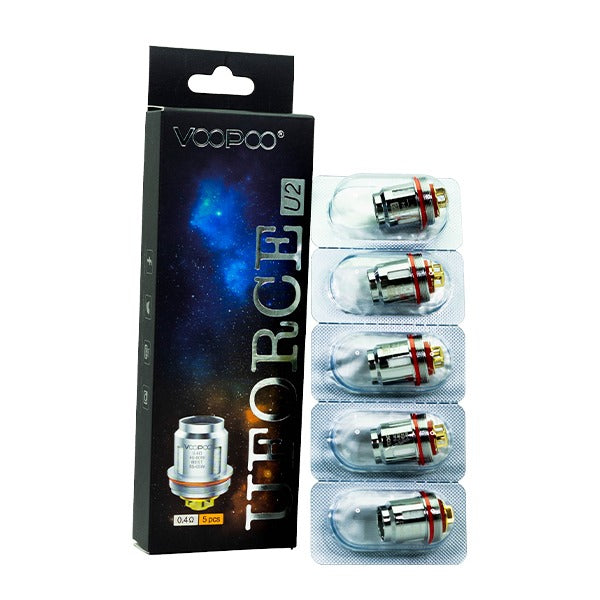 VooPoo UFORCE Replacement Coils (Pack of 5) U2 0.4ohm Single Coil
