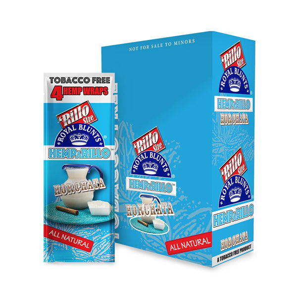 Royal Blunts Hemparillo All Natural  horchata with packaging
