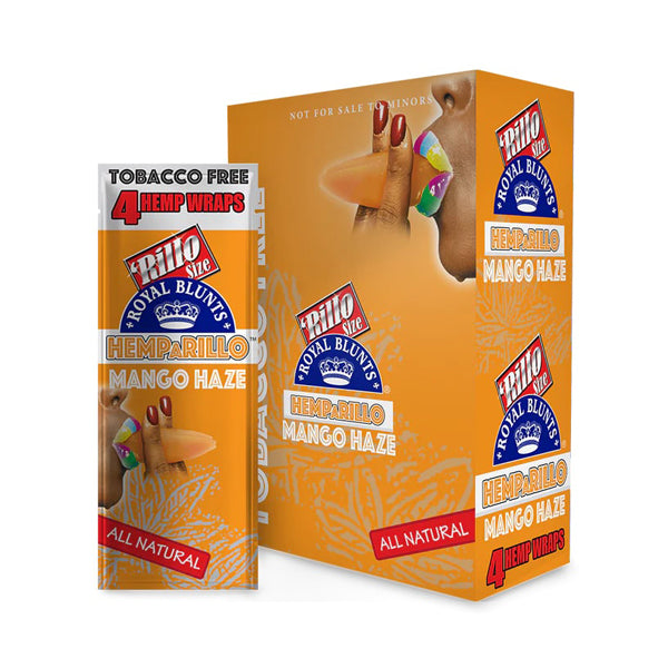 Royal Blunts Hemparillo All Natural  mango haze with packaging