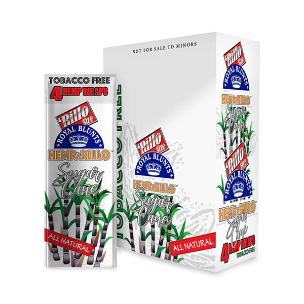 Royal Blunts Hemparillo All Natural  sugar cane with packaging