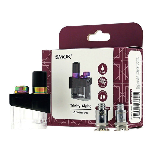 SMOK Trinity Alpha Replacement Pod Set rainbow with packaging