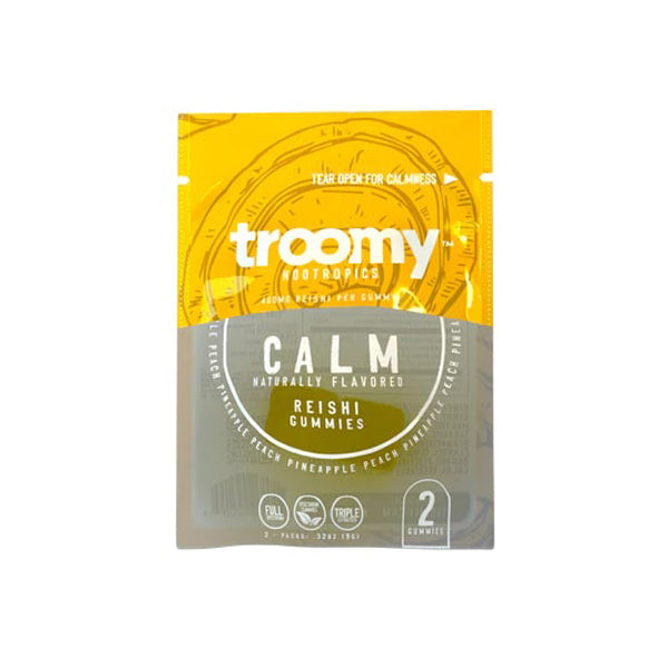 TROOMY NOOTROPICS Mushroom Gummies 800mg 2-Pack | 15pc Gravity Feeder Display pineapple peach