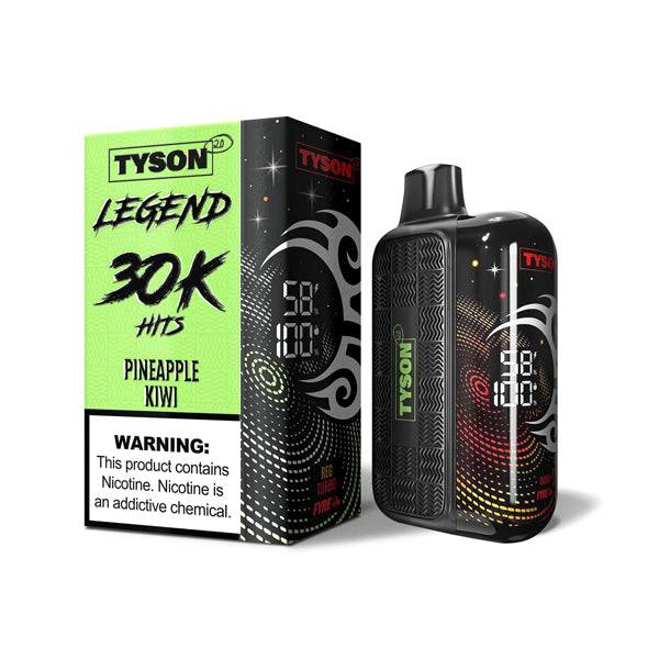 Tyson 2.0 Legend Disposable pineapple kiwi with packaging