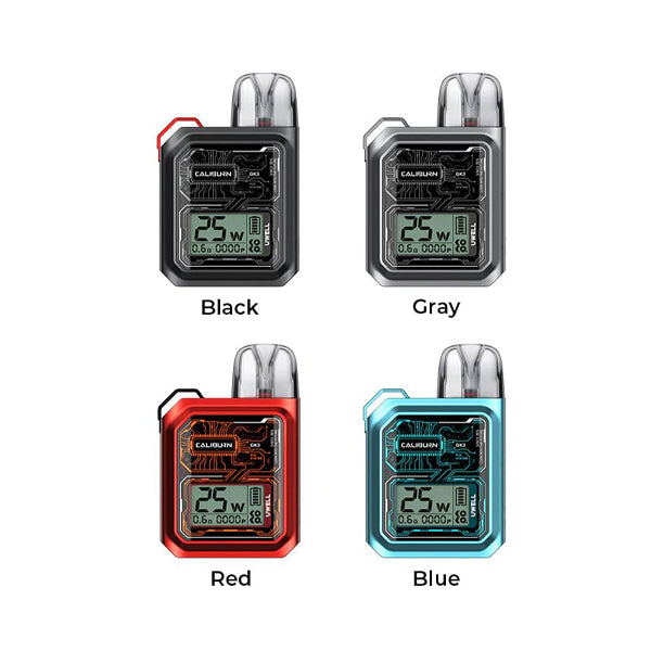 Uwell Caliburn GK3 Kit (Pod System) - Group Photo