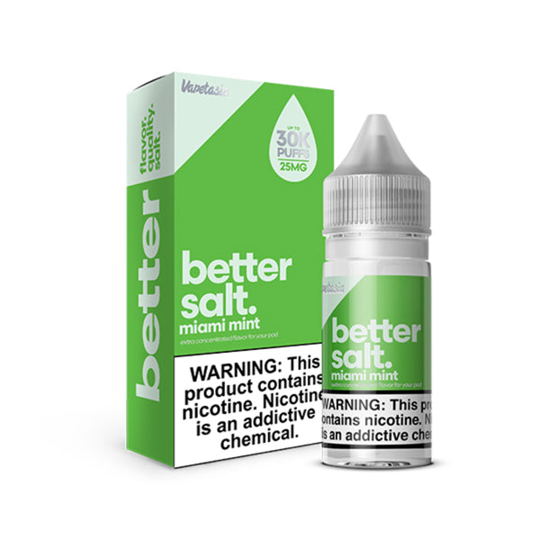 Better Salt Miami Mint | Vapetasia Salts | 30mL with packaging