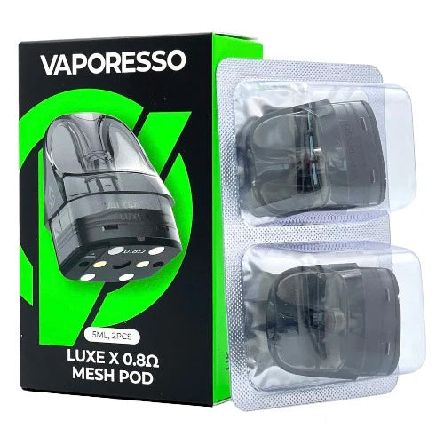 Vaporesso LUXE X Pod (2-Pack) 0.8ohm with packaging