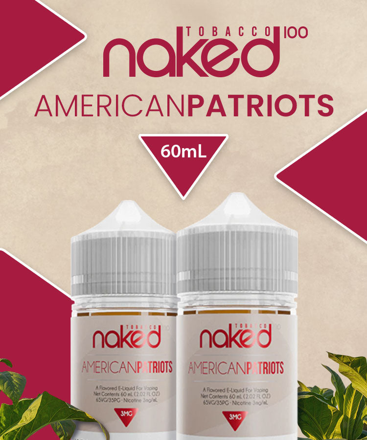 AMERICAN PATRIOTS BY NAKED 100 TOBACCO 60ML