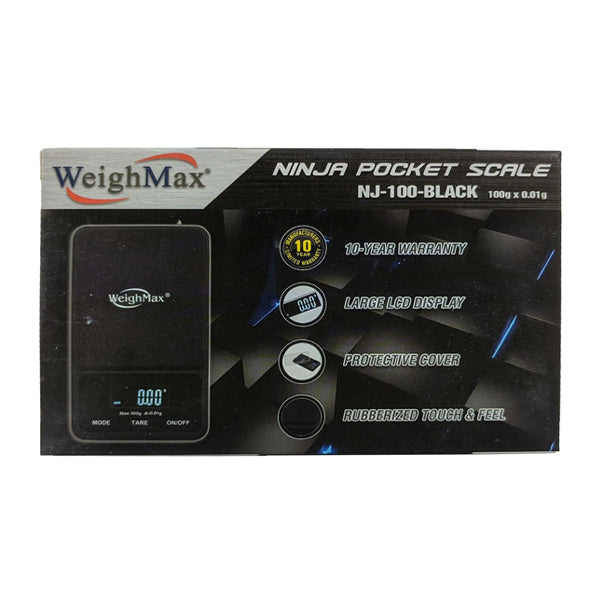 WeighMax (Scale) Ninja Pocket Scale NJ-100 black packaging