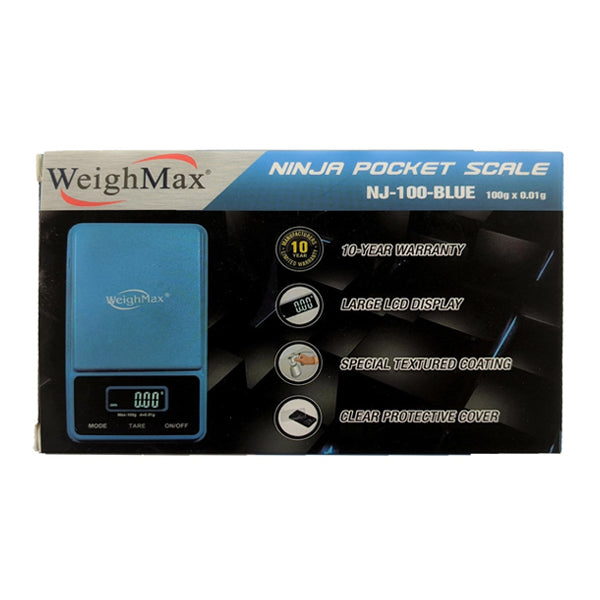 WeighMax (Scale) Ninja Pocket Scale NJ-100 blue packaging