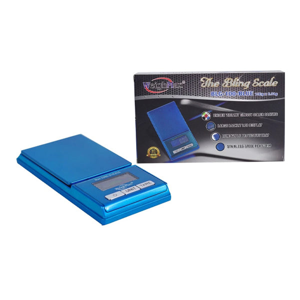 WeighMax (Scale) The Bling Scale BLG-100 blue with packaging