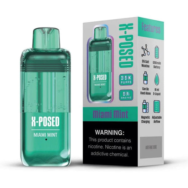 X-Posed Disposable miami mint with packaging