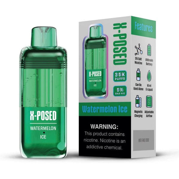 X-Posed Disposable watermelon ice with packaging