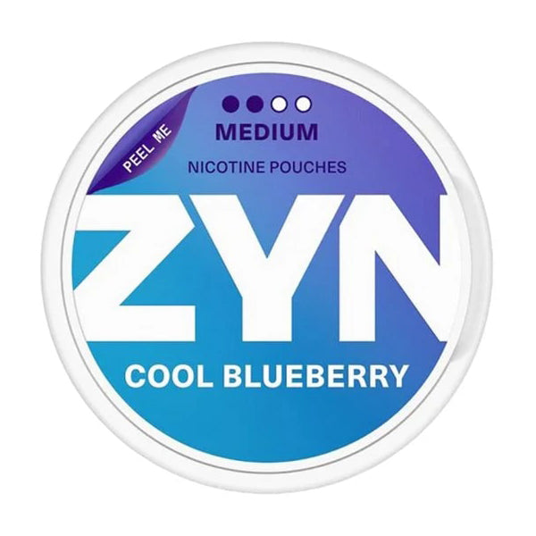 ZYN Nicotine Pouches (15ct Can)(5-Can Pack) cool blueberry medium