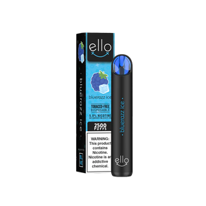 BLVK Ello Disposable | 2500 Puffs | 7mL Bluerazz Ice with Packaging