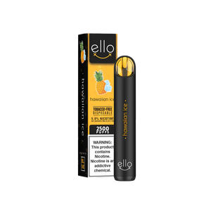 BLVK Ello Disposable | 2500 Puffs | 7mL Hawaiian Ice with Packaging
