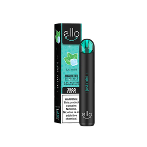 BLVK Ello Disposable | 2500 Puffs | 7mL Just Mint with Packaging
