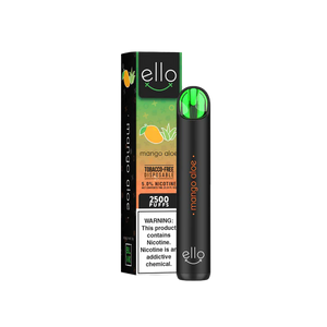BLVK Ello Disposable | 2500 Puffs | 7mL Mango Aloe with Packaging