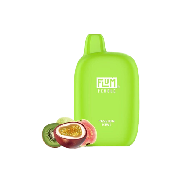 Flum Pebble Disposable 6000 Puffs 14mL 50mg Passion Kiwi
