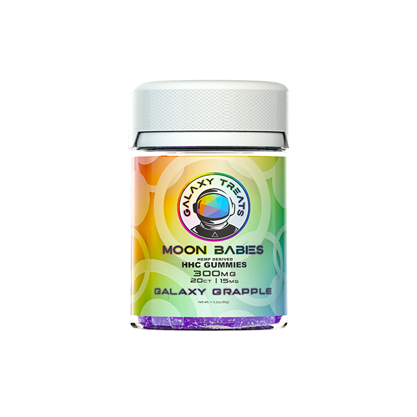 Galaxy Treats Moon Babies Gummies | 20 Per Bottle Delta 8/THC-O/HHC/Delta 9 Galaxy Grapple