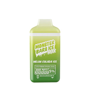 Monster Bars Max Disposable | 6000 Puffs | 12mL Melon Colada Ice 5%