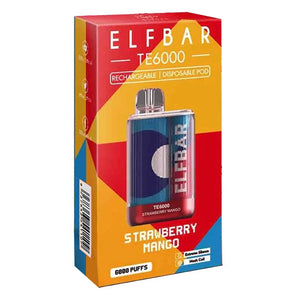 Elf Bar TE6000 Disposable Strawberry Mango Packaging