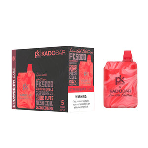 KadoBar PK5000 5000 Puffs 14mL 50mg Disposable Strawberry Cake with Packaging