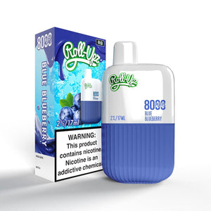 Juice Roll-Upz 8000 puffs 15mL Disposable Blue Blueberry with Packaging