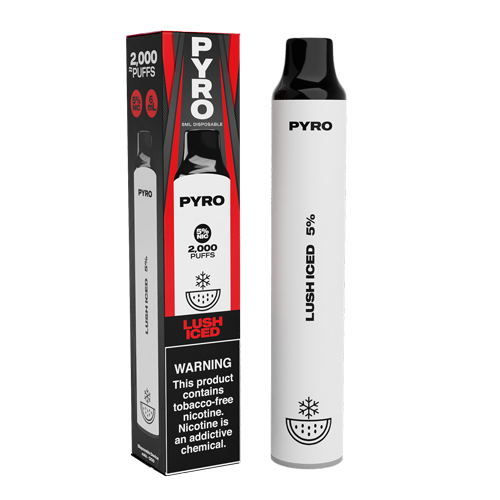 Pyro Disposable | 2000 Puffs | 6mL Lush Iced with Packaging