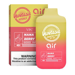 Vapetasia x Air Disposable Nana Berry with Packaging