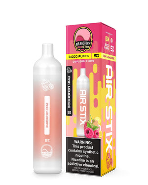 Air Factory Air Stix Disposable | 3000 Puffs | 8mL Pink Lemonade 5% with Packaging