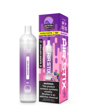 Air Factory Air Stix Disposable | 3000 Puffs | 8mL Sakura Grape 5% with Packaging